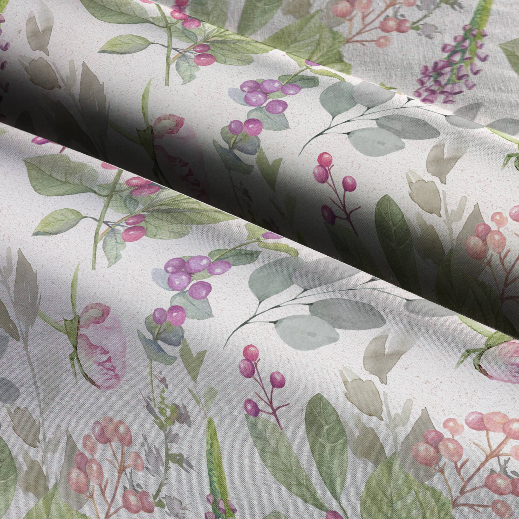 Suzanne Nicoll Peony Tossed Floral Cotton Fabric